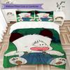 HELLO SPANK Pattern Bedding,Quilt Set Quilt Cover Pillowcase Home Birthday Gift(1 * duvet cover + 2 * pillowcase, without core)_lx