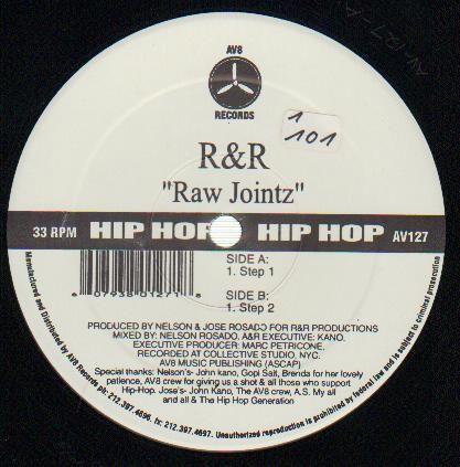 

12inch Record R & R - Raw Jointz AV127 AV8 Records US Rap & Hip-Hop/R&B Used
