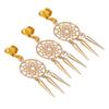 10pcs Beard Dreadlock Unisex Accessories Beard Spring Tube Dreadlock for Wedding Daily Life Golden