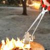 Fire Log Grabber Long-handled Charcoal Granular Shovel Fire Claw Log Grabber for Cooking Kitchen BBQ Indoor Pizza Beach Serving