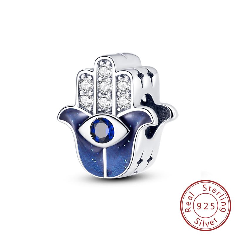 New Copper Dream Charms Baeds Angel Devil'S Eye Fatima'S Hand Cross Charms Pendant Fit Original Bracelet Women Jewelry Gift