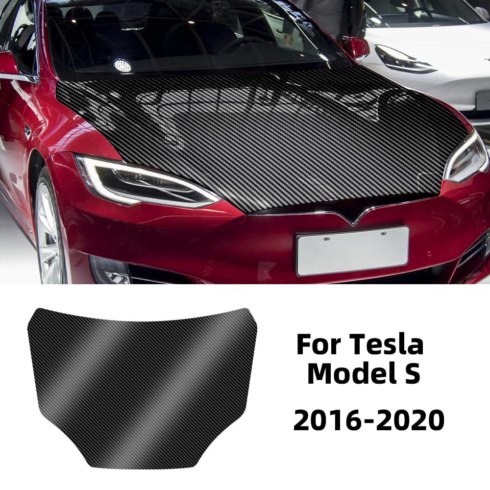 Carbon Fiber Pattern PPF Car Paint Protection Engine Film Trim for Tesla Model X Model S 2016-2018 2019 2020 2025 2025 2025 2025