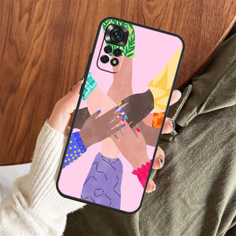 Feminist Girl Power Women Case For Xiaomi Redmi Note 14 Pro 13 12 11 10 15 Pro Plus Redmi 15 C 13 10C 12C 13C 14C Cover