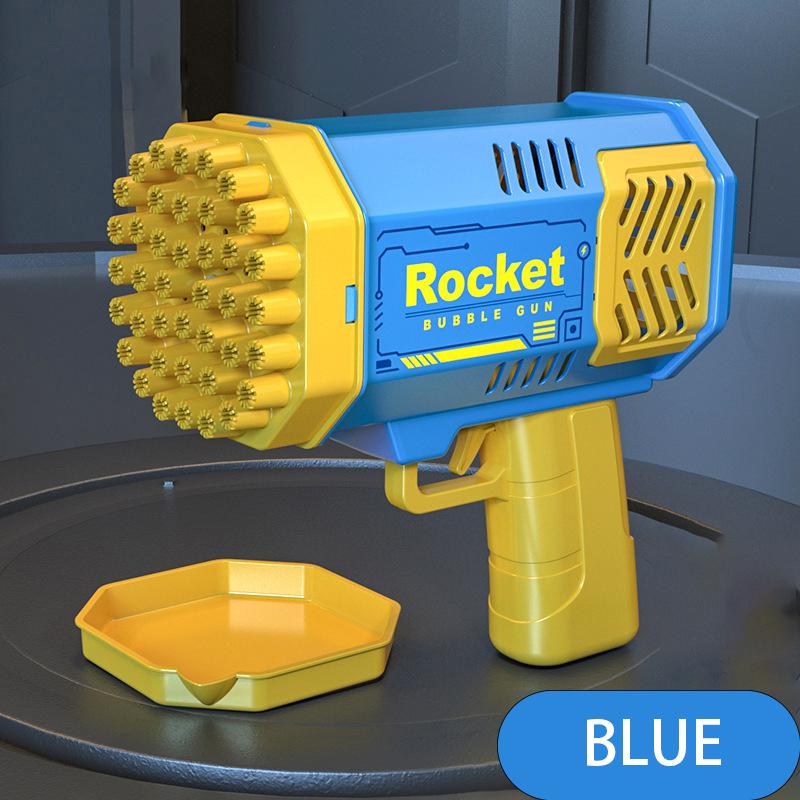 

Игрушка-машина для выдувания пузырей с 40 отверстиями, ручной пористый пистолет для выдувания пузырей/свадебная игра/игрушка для выдувания пузырей для улицы (Без пузырьковой воды)