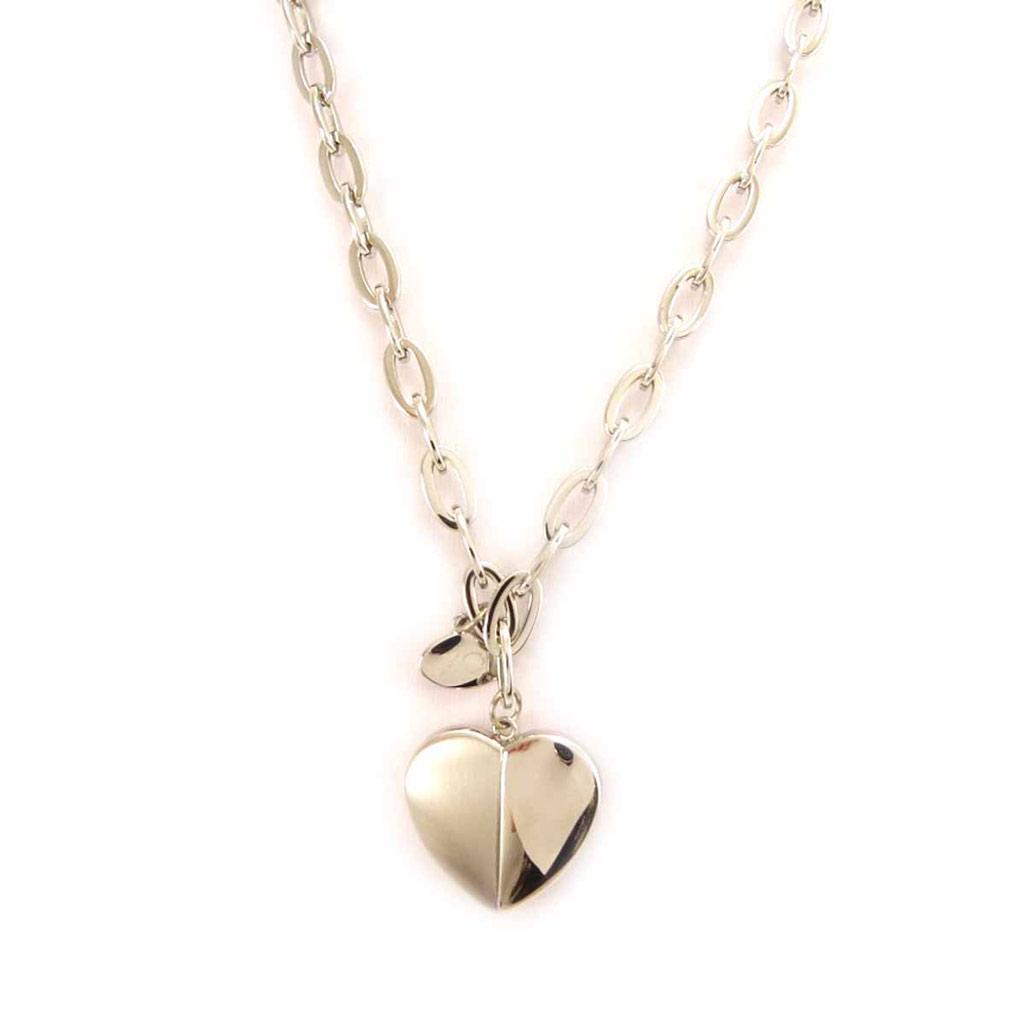 Altesse [L1317] - Collier acier 'Love' argenté