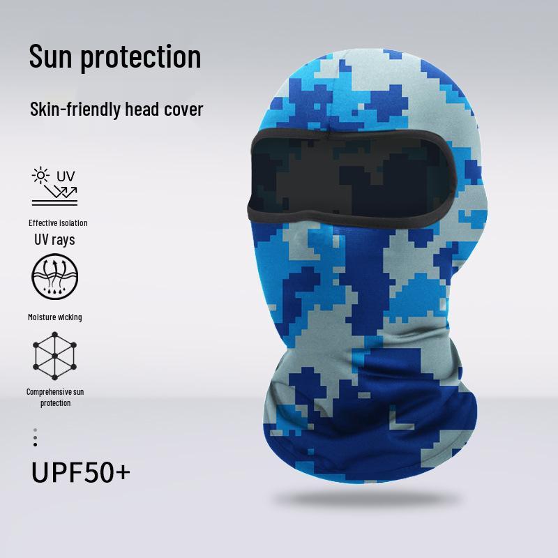 Atmungsaktive Sommer-Gesichtsmaske: Sonnencreme Sturmhaube für Radfahren, Klettern, Motorradfahren und Outdoor-Sportarten