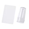 Professional Nail Stamping Set Practical Silicone Nail Stamper and Scraper Create Unique Manicure Designs Effortlessly