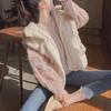 2025 New Women's Pink Loose Cable Knit Sweater - Cozy Autumn/Winter Style