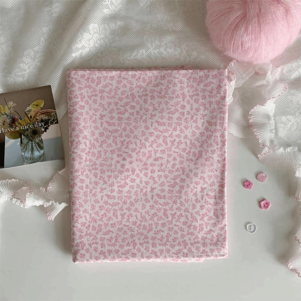 Fashion 145x100cm Digital Print Fabric DIY Soft Floral Check Cloth Cotton Breathable Sewing Cloth For Home Wear