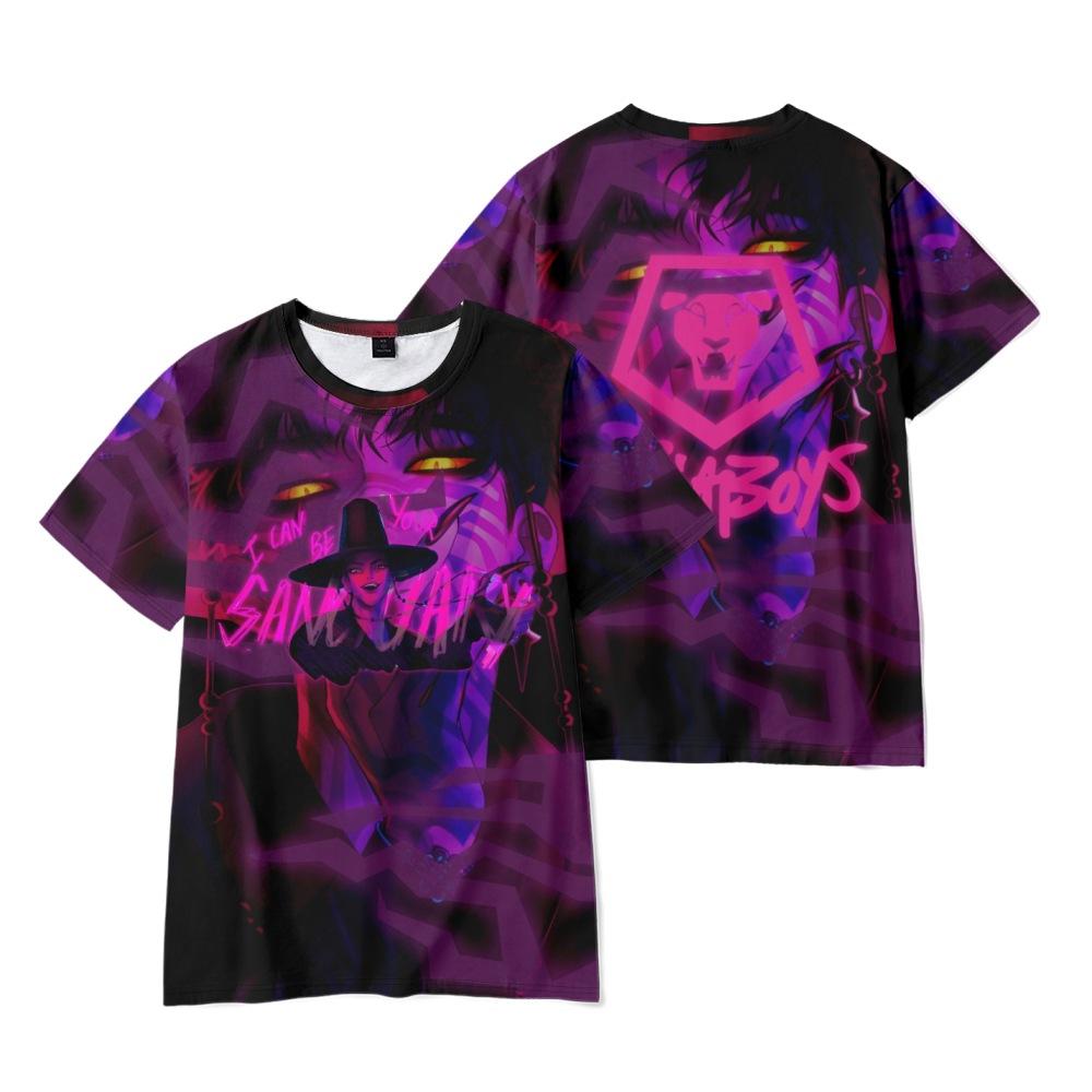 10 barev Vtipné KPop Lovci démonů Kreslené tričko Cool Pánské tričko s kulatým výstřihem Ležérní Unisex Streetwear Anime Módní tričko