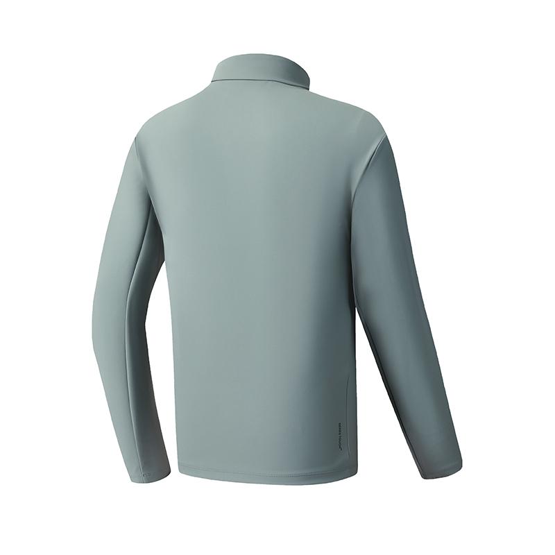 FILA Fitness Casual Sports Versatile Fresh Stand Collar Knitted Shirt Men Tops A11M541504FKK