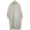 CLANE 23AW Beige 15101-0042 RIB COLLAR WOOL LONG COAT Coat 2 whiteUsed