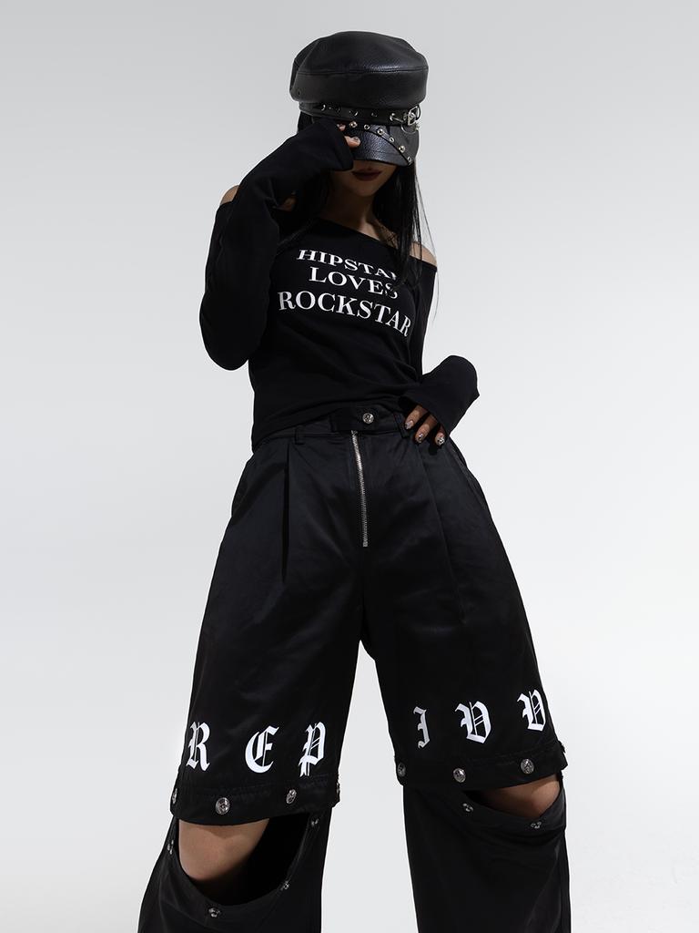 Lepibeu Rockstar Snap Pants