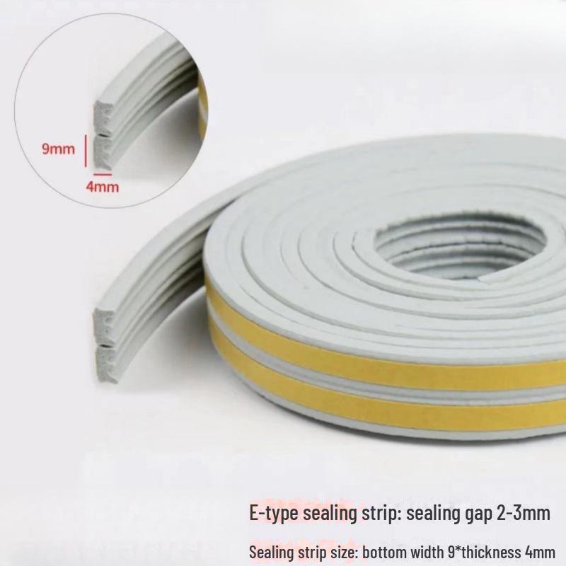 D-Type Self-Adhesive EPDM Rubber Door & Window Insulating Seal: Windproof, Soundproof, Heat Insulation & Anti-Collision Strip.