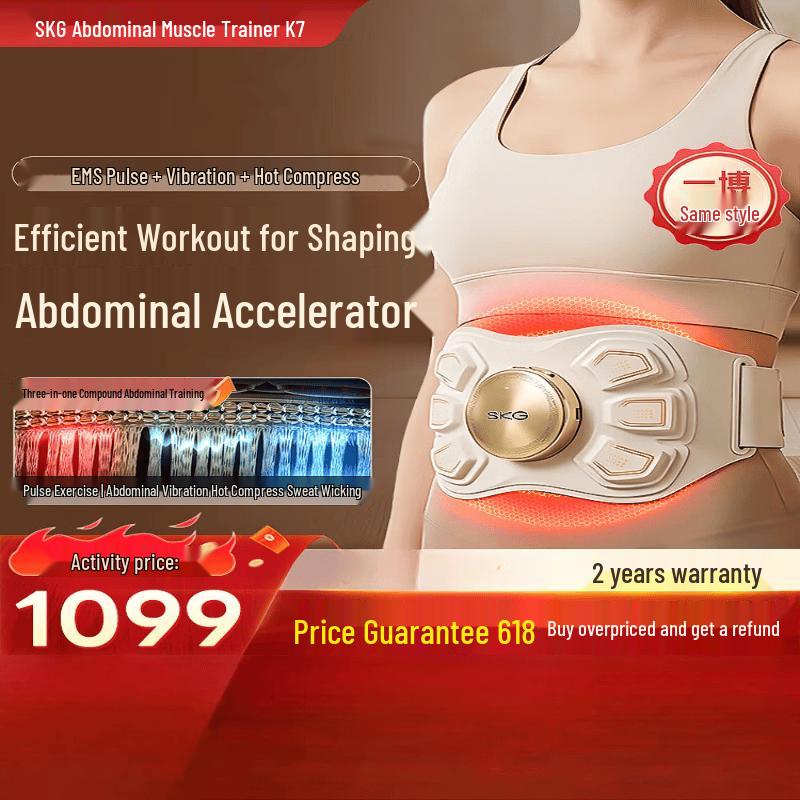 SKG K7 Smart Abdominal Massager Belt CN plug (adapter included)