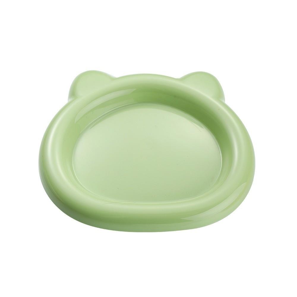 Pastry Plate Cat Bowls Plastic PP Kitten Bowl Colorful Cat Food Dish  for Puppy Cat