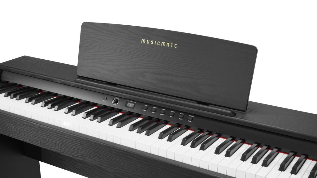 MusicMate MM-P60-B PureHarmony BLACK Digital Piano