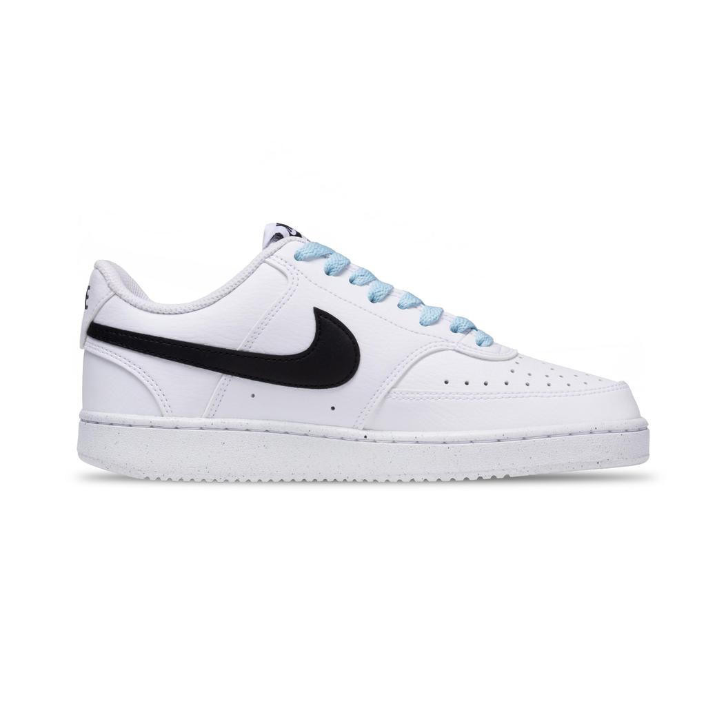 Nike Court Vision 1 Abrasion Resistant Low top Skateboard Shoes Men's Blue Green Mismatched DH2987-101(Team1058-)