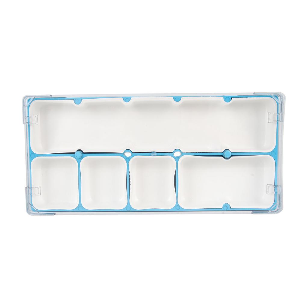 Watch Parts Storage Box 5 Compartments Rubber Lining Stackable Portable Watch Component Container for Screws Hardware