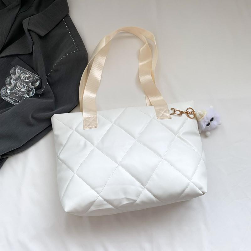 Fashionable Pu Tote Bag For Women Trendy Street Style Large Casual Handbag