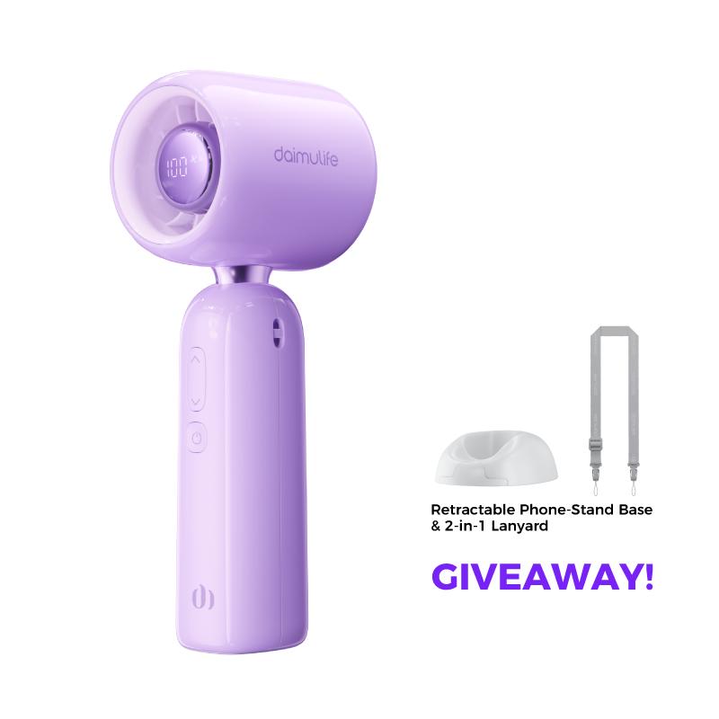 Portable Handheld Turbo Fan Mini Fan Rechargeable Strong Wind Speed Electric Fan Digital Display Adjustable Turbo For Outdoor