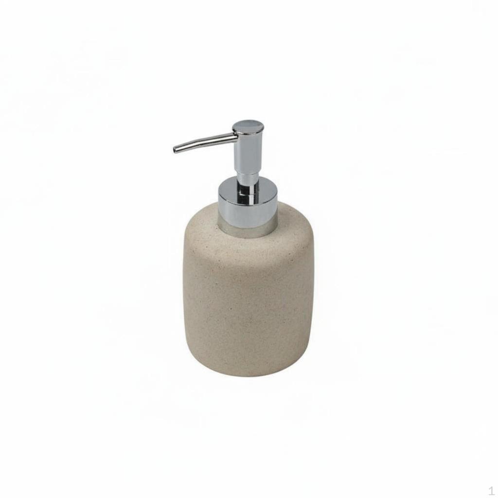Stone-Textured Finish Soap Dispenser Hotel Design Refillable Lotion Bottle Resin