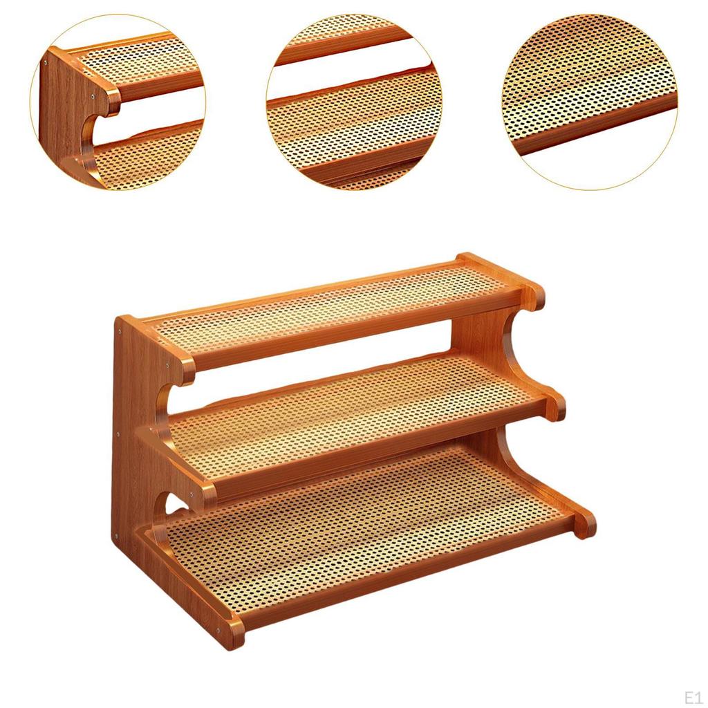 Bamboo Cup Holder for Tea And Coffee Shelf Worktop Dining Table