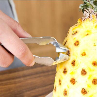 2PCS Stainless Steel Creative Pineapple Peeler Easy Pineapple Cutter Corer Slicer Clip