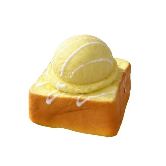 

Realistic Toast Ice Cream Slow-Rising Squeeze Toy Soft PU Fidget for Stress Relief Cute Food-Themed Decompression Gadget for Kids Adults