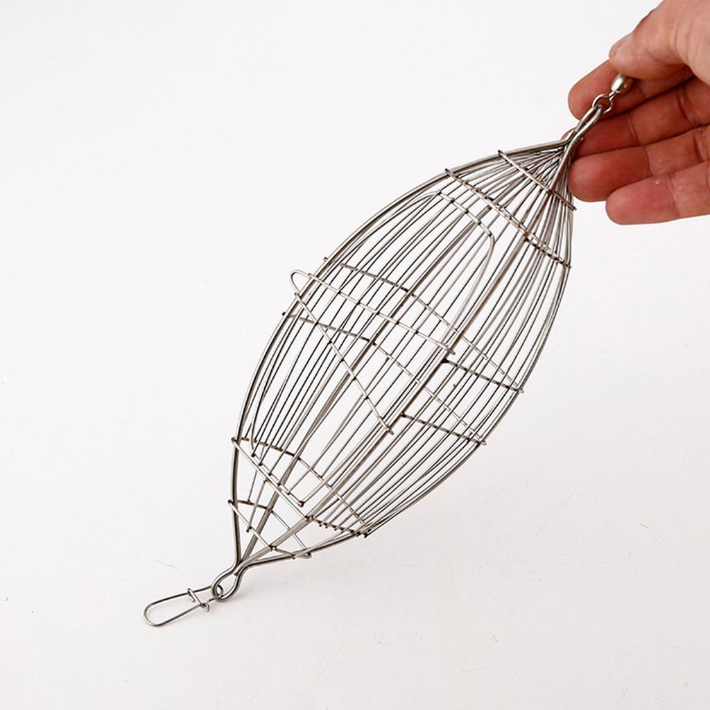 Fishing Baits Cage Stainless Steel Fishing Trap Cage Feeder Holder Feeding Basket for Coarse Baits Sea Fishing Accessory
