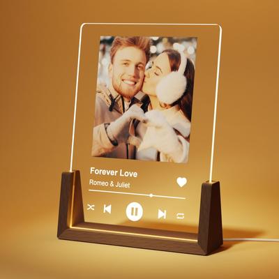 Custom Spotify Acrylic Plaque With Photo Custom Spotify Acrylic Plaque With Photo