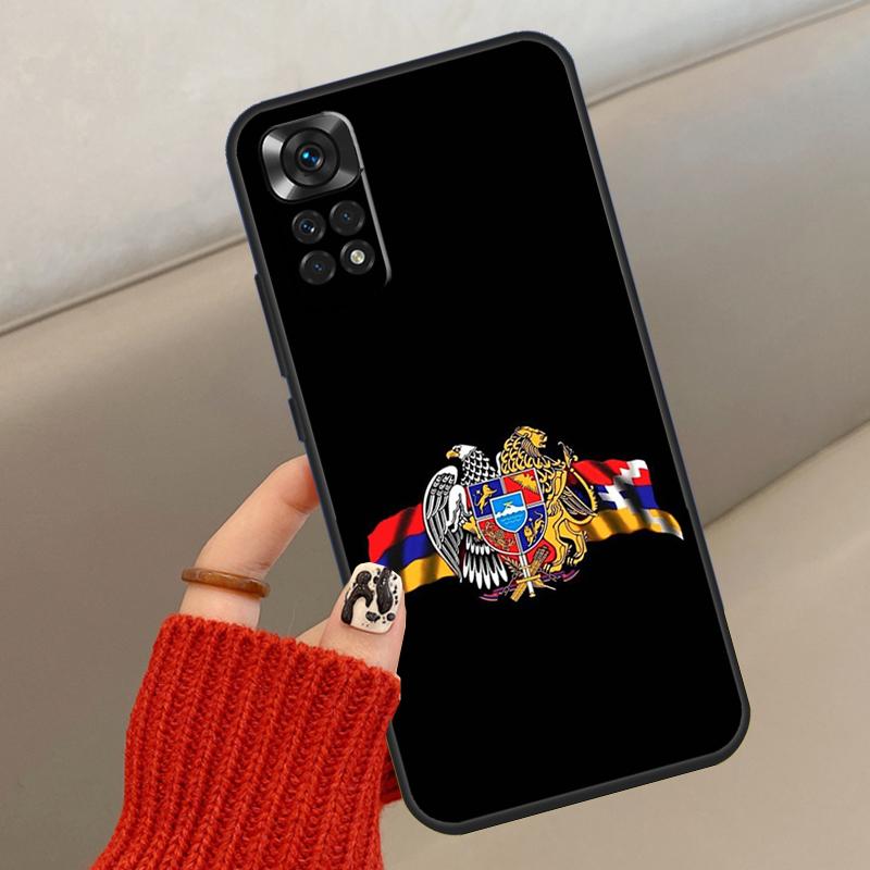 Armenian Flag Case For Xiaomi Redmi Note 13 12 11 10 14 15 Pro Plus Cover For Redmi 15C 14C 10C 12C 13C 15