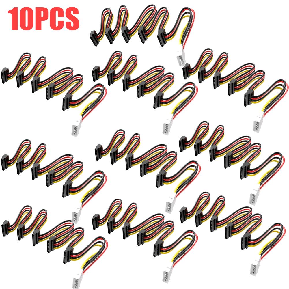 SATA 3,5/2,5 Zoll 1 zu 5 SATA Festplatten Netzteil Verteilerkabel Schnur 18AWG SATA Stromkabel Server DIY Verteilerkabel