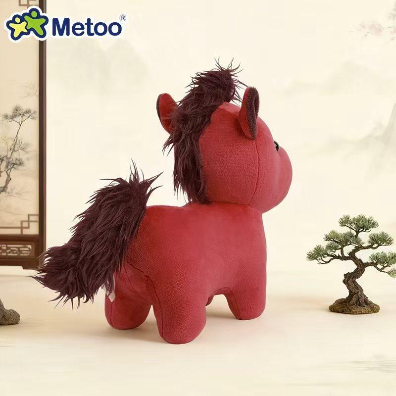 Horse Zodiac Year Plush Toy With Polyester Fiber Filling For Chinese New Year Gift