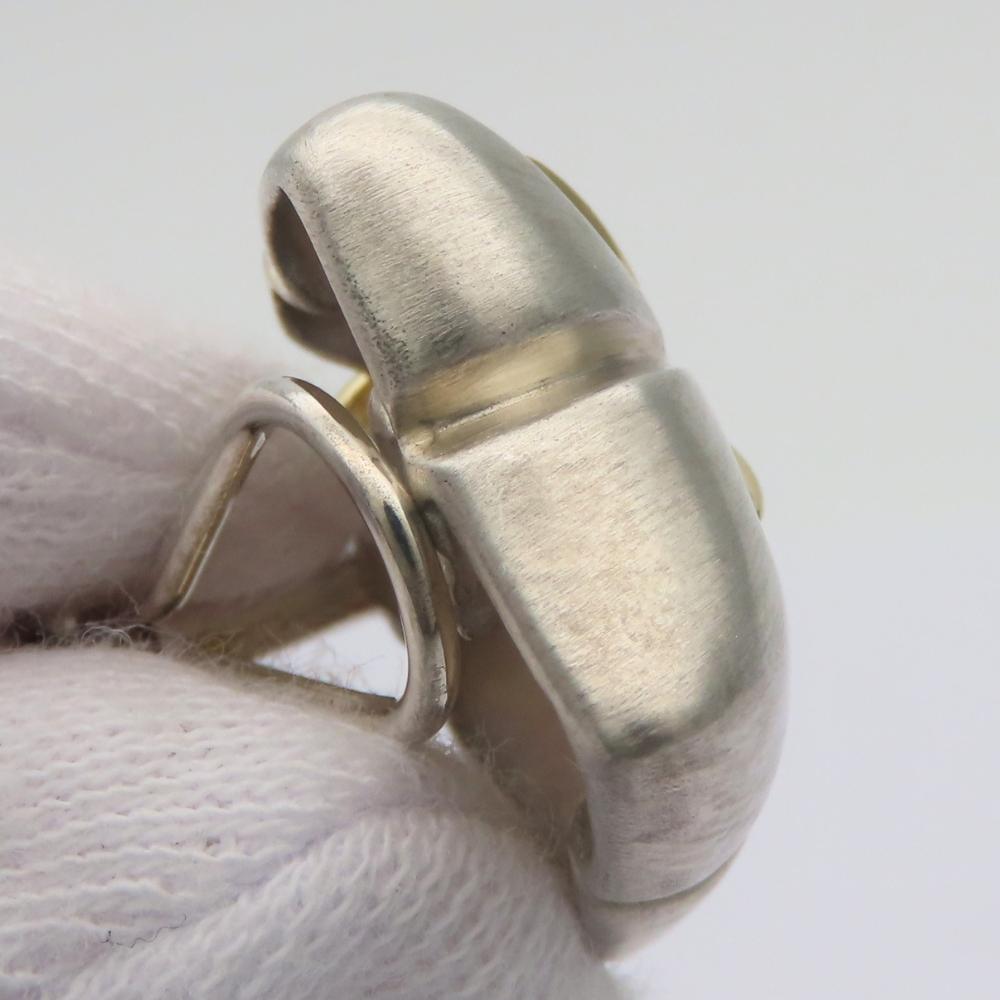 Used TIFFANY&Co. Earring Maple leaf Silver925/K18 yellow gold 17.5g Silver gold combination
