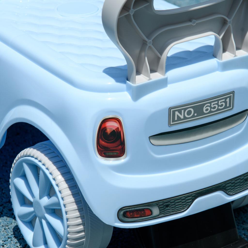 Foot To Floor Ride On Car Sliding Car W/ Air Horn, Anti-Over-Backwards, 18 To 36 Months - Light Blue
