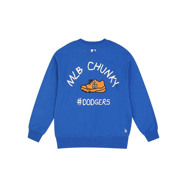 MLB Sweatshirts Unisex Blue Crew Neck Moderate Regular 31MT05011-07U S