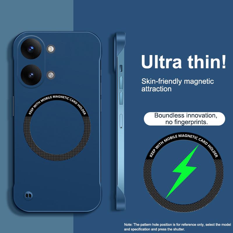 

Candy Hard PC Phone Case for Xiaomi Redmi Turbo 5 Max Turbo5 5Max 5G Magnetic Wireless Charging Thin Frameless Luxury Back Cover Redmi Turbo 5 темно-синього кольору