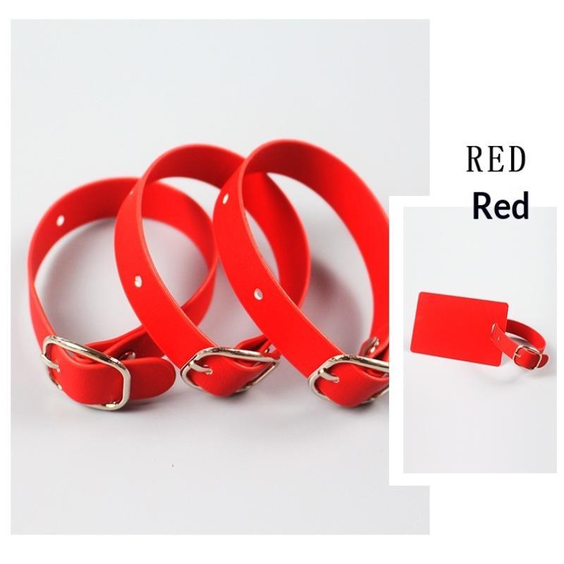 Easy To Write Double Sided PU Luggage Tag Alloy Buckle Rust Proof Copper Rivet for Travel Baggage Identification
