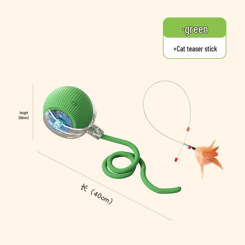 Smart Cat Ball: Automatic Self-Entertaining Rolling Toy for Kittens