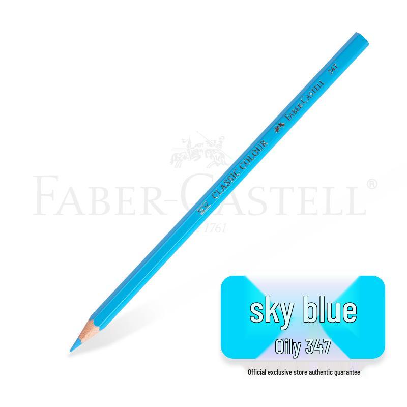 Faber-Castell Art Oil-Based Colored Pencils Set - Red, White, Black, and 60 Single and Complementary Colors.