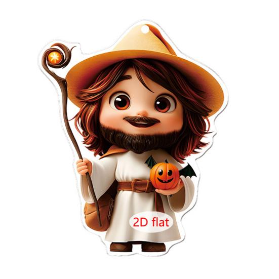 Car Pendant Halloween Series 2D Doll Charm Ghosts Pumpkins Skeletons Festive Car Ornament Auto Rearview Mirror Decoration