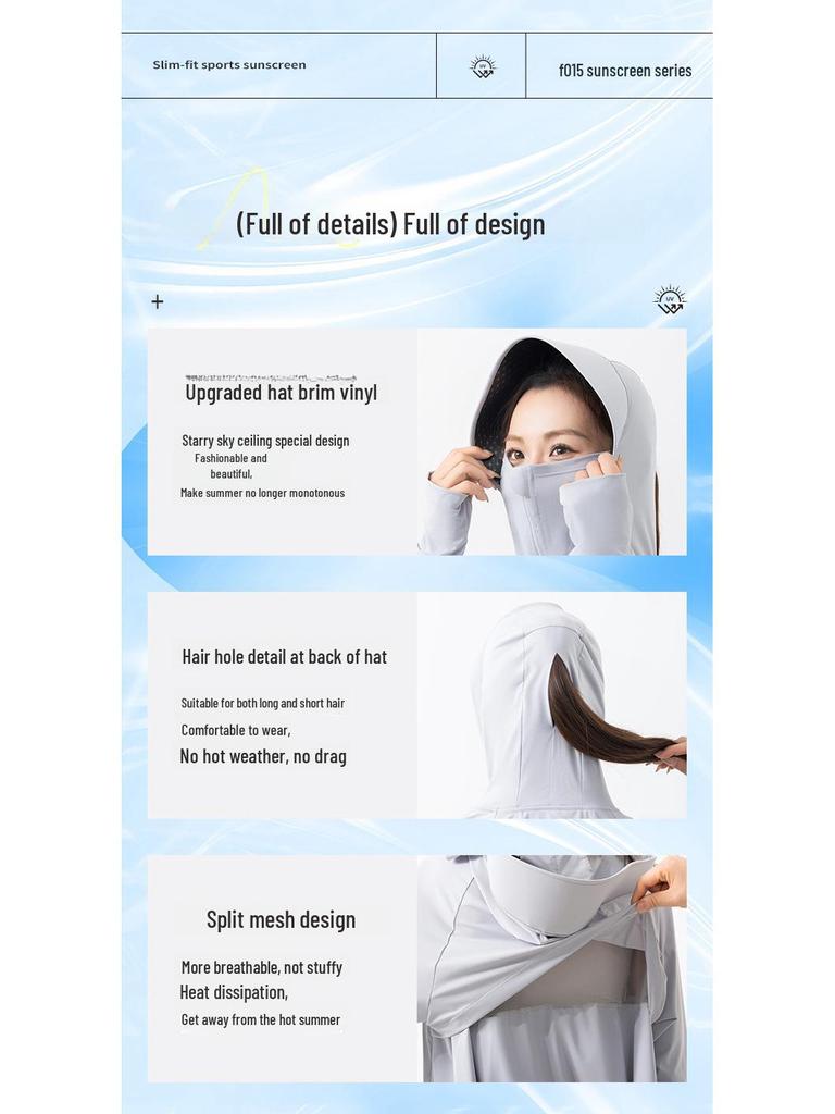 Women's Nylon UPF 100+ Fashion Cape - Casual Ice Silk Sun Protection