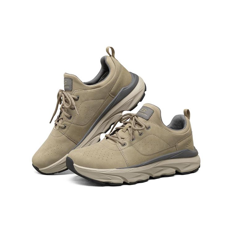 Skechers Delmont Comfortable Low-Top Running Shoes Men Sneaker Sand 204202-SND