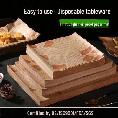 Papel Engrosado a Prueba de Aceite para Hornear y Freír para Absorción de Aceite y Envoltura de Alimentos