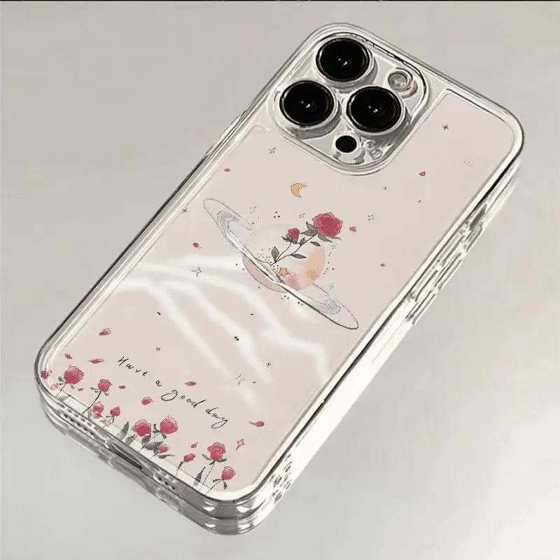 Vintage Schmetterling & Floral Schutzhülle für iPhone 17 Air 16 16e 15 13 12 11 Pro Max Kratzfest Schlank Fit Funda Cover