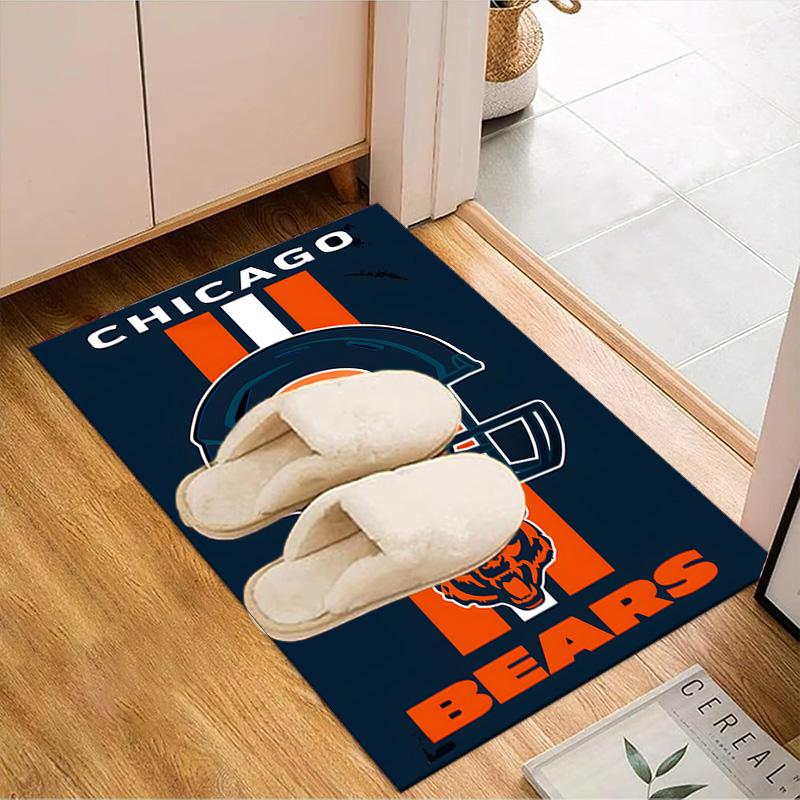 Chicago Bears Rug Game Carpet, Floor Mat for Bedroom Living Room Entryway Rug, Home Decor Idea Gift for Christmas Birthday