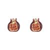 Exquisite Red Pomegranate Series Earrings for Women Simple Cute Metal Vintage Earrings Premium Jewelry Gifts Daily Wear New