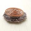1pc,Elegant Metal Lotus Incense Holder,Gourd-Shaped Cone and Stick Incense Compatible, Decorative Copper (Without Incense)
