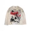 Unisex oversized tričko s kulatým výstřihem a dlouhým rukávem 3D grafický potisk Streetwear Ležérní top Měkká směs bavlny 2025